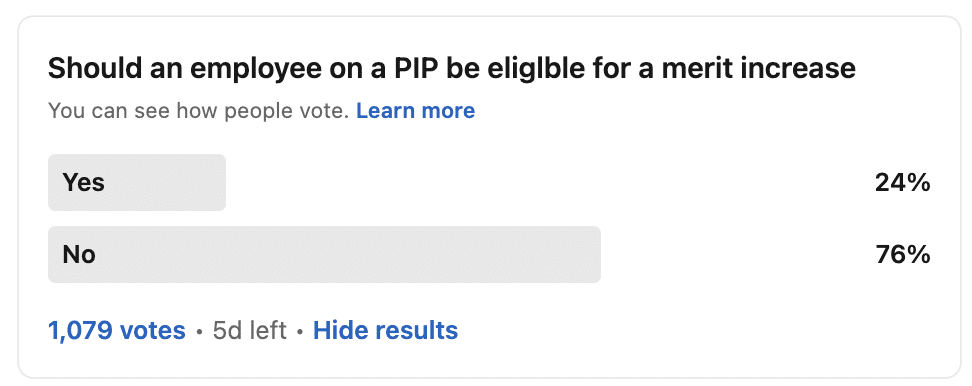 Should Employees on a PIP Be Eligible for a Merit Increase?